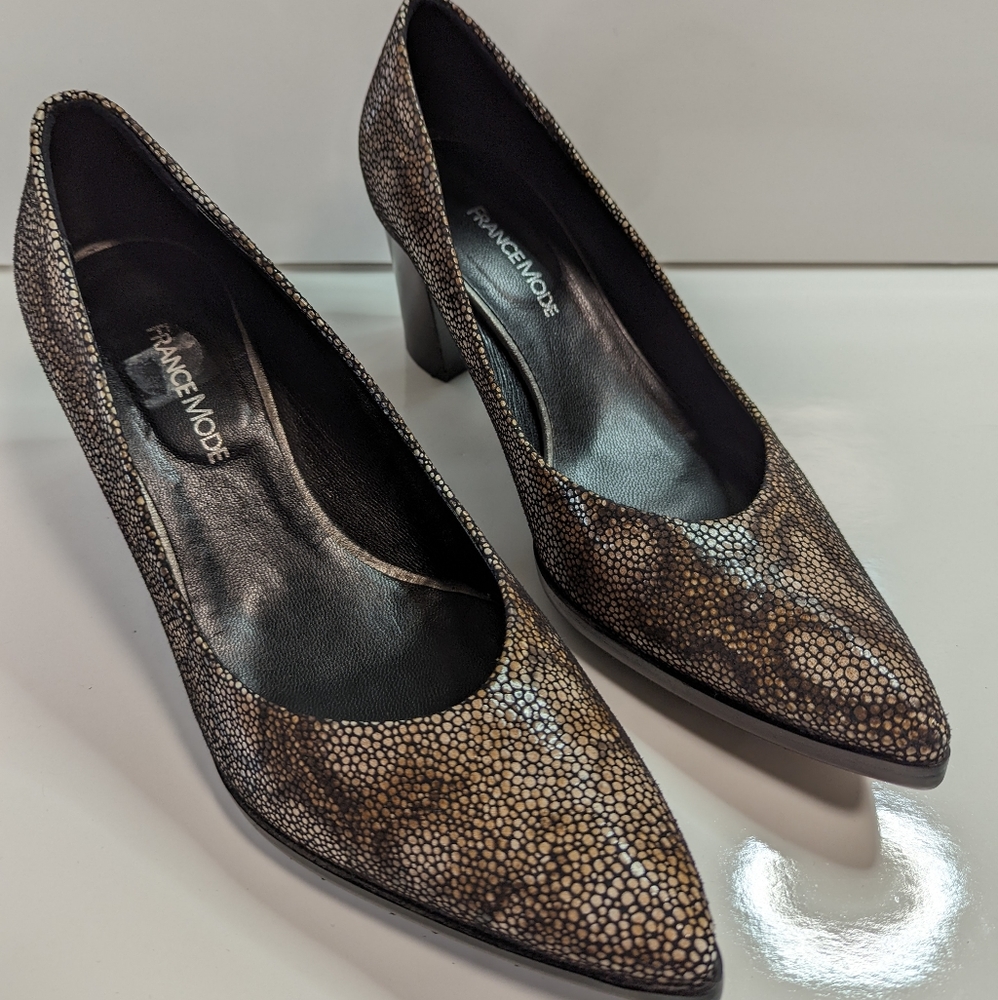 France Mode print heels
